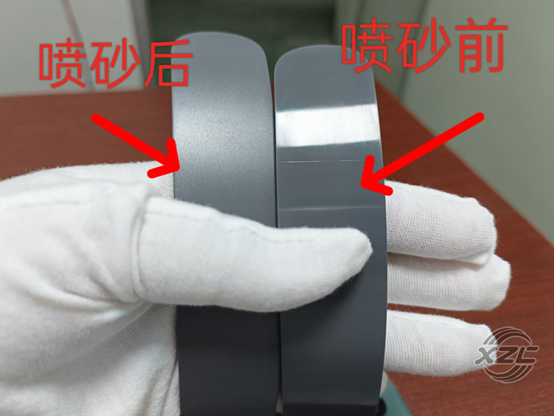 塑胶件表面划痕喷砂